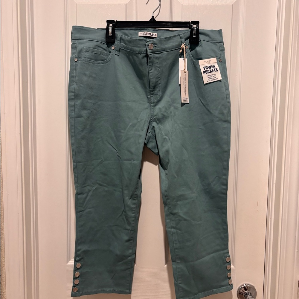 Code Bleu Aqua Pants